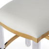 Jordan Acrylic & Polished Brass Counter Stool