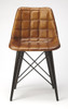 Patty Brown Leather Side Chair