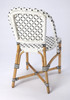 Tenor White & Black Rattan Side Chair - 5398295