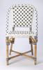 Tenor White & Black Rattan Side Chair - 5398295