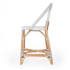 Solstice White &  Grey Rattan Counter Stool