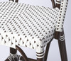 Solstice White & Chocolate Rattan Counter Stool