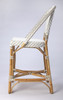 Solstice White &  Tan Rattan Counter Stool