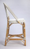 Solstice White &  Tan Rattan Counter Stool