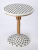 Tenor White & Black Rattan Bistro Table