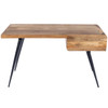 Anuri Natural Wood & Metal Desk