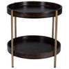 Damirra Wood & Metal Accent Table