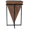 Gulnaria Wood & Metal Accent Table