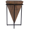 Gulnaria Wood & Metal Accent Table