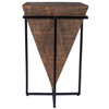 Gulnaria Wood & Metal Accent Table
