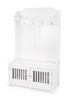 Borya White Hall Tree With Storage