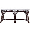 Marcella Dark Brown Rattan Bench