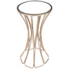 Faruh Metal & Mirror End Table