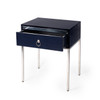 Monika Blue & Silver End Table