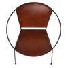 Milo Brown Leather Accent Chair