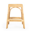 Robias  24.5" Natural Rectangular Rattan Counter Stool