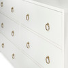 Lark 6 Drawer White Dresser