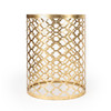 Corselo Mirror & Gold Metal Accent Table