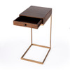 Alec 1  Drawer C Shaped End Table