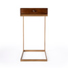 Alec 1  Drawer C Shaped End Table