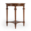 Hellinger Olive Ash Round End Table