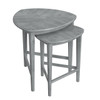 Finnegan Powder Gray Triangle Nesting Tables