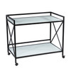 Maxton Bar Cart – Black And White