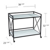 Maxton Bar Cart – Black And White