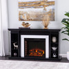 Henstinger Electric Fireplace W/ Bookcase - Black