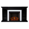 Henstinger Electric Fireplace W/ Bookcase - Black