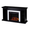 Henstinger Electric Fireplace W/ Bookcase - Black