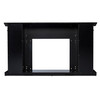 Henstinger Electric Fireplace W/ Bookcase - Black