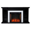 Henstinger Smart Fireplace W/ Bookcase - Black