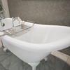 Dreamline Atlantic 61 In. L X 28 In. H Acrylic Freestanding Bathtub With White Finish BTAC6228FFXXF00