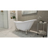 Dreamline Atlantic 61 In. L X 28 In. H Acrylic Freestanding Bathtub With Brushed Nickel Finish BTAC6228FFXXF04