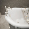 Dreamline Atlantic 61 In. L X 28 In. H Acrylic Freestanding Bathtub With Brushed Nickel Finish BTAC6228FFXXF04