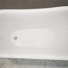 Dreamline Atlantic 61 In. L X 28 In. H Acrylic Freestanding Bathtub With Brushed Nickel Finish BTAC6228FFXXF04