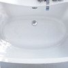 Dreamline Caspian 60 In. L X 27 In. H White Acrylic Freestanding Bathtub BTCA6032WFXXC00