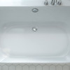 Dreamline Caribbean 66 In. L X 23 In. H White Acrylic Freestanding Bathtub BTCB6635HFXXC00