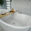 Dreamline Montego 66 In. L X 27 In. H White Acrylic Freestanding Bathtub BTMO6636WFXXC00