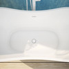 Dreamline Nile 59 In. L X 28 In. H Acrylic Freestanding Bathtub With White Finish BTNL5928FFXXC00