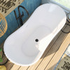 Dreamline Nile 59 In. L X 28 In. H Acrylic Freestanding Bathtub With Satin Black Finish BTNL5928FFXXC09