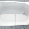 Dreamline Seneca 60 In. L X 25 In. H White Acrylic Freestanding Bathtub BTSC6032WFXXF00