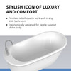 Dreamline Seneca 60 In. L X 25 In. H White Acrylic Freestanding Bathtub BTSC6032WFXXF00