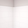 Dreamline Dreamstone 36 In. D X 36 In. W Base And Wall Kit In White Modern Subway Pattern BWDS36362MC0001