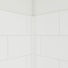 Dreamline Dreamstone 34 In. D X 42 In. W Base And Wall Kit In White Traditional Subway Pattern BWDS42341TC0001