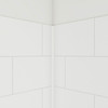 Dreamline Dreamstone 34 In. D X 54 In. W Base And Wall Kit In White Traditional Subway Pattern BWDS54341TC0001