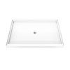 Dreamline Dreamstone 42 In. D X 60 In. W Base And Wall Kit In White Traditional Subway Pattern BWDS60421TC0001