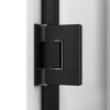 Dreamline Unidoor Madrid 58-58 1/2 In. W X 72 In. H Frameless Hinged Shower Door In Satin Black D245872MB01-09