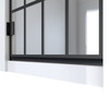 Dreamline Unidoor Toulon 28 In. W X 72 In. H Frameless Hinged Shower Door In Satin Black SHDR-2428720-89